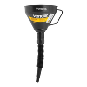 Funil Flexível Plástico 160mm Preto Para Óleo Vonder