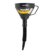 Funil Flexível Plástico 160mm Preto Para Óleo Vonder