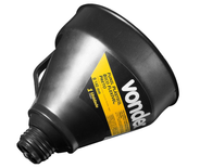 Funil Flexível Plástico 140mm Preto Para Óleo Vonder