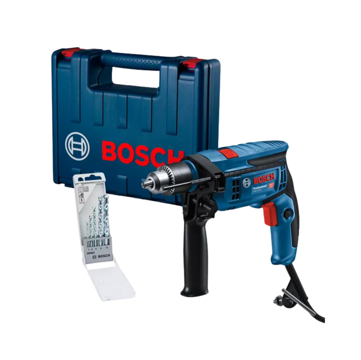 furadeira de impacto md 1,2 750w gsb 13 re com maleta bosch