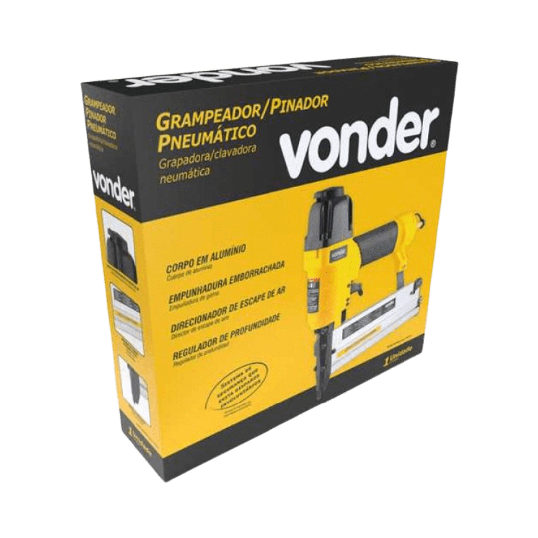 Grampeador Pinador Pneumático Gpv201 Vonder