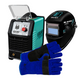 Kit Soldador - Máquina de Solda Joy 223 DV, Máscara de Solda Automática e Luva de Segurança