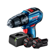 Parafusadeira De Impacto 12V S/ Bateria Brushless Gsb 12V-30 Bosch + Kit De Baterias 2.0 Ah e Carregador Gal12v-20 Bosch