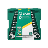 jogo chave combinada catraca 12 pecas 8 a 19 mm st0904002 sata