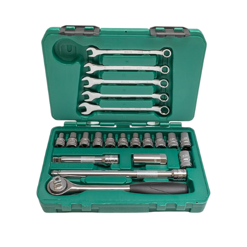 jogo chave para soquete sextavado 21 pcs st09077sj sata