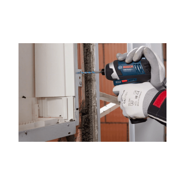 jogo de broca multiconstruction 4mm a 8mm 4 pecas bosch em uso