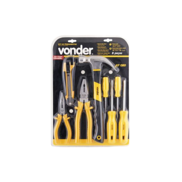 jogo de ferramentas c 8pcs kf080 vonder 531558