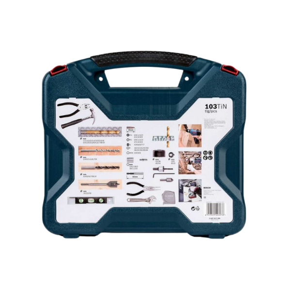 jogo de ferramentas E acessorios Com 103 Pecas xline titanio bosch
