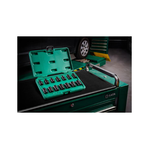 Jogo Soquete Impacto Com 14pç 10 A 24mm St34397t Sata