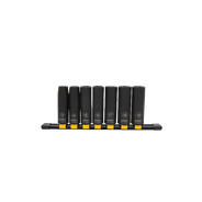 JOGO SOQUETE IMPACTO SEXTAVADO LONGO COM 7PC DWMT74449OSP DEWALT