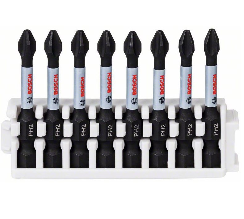 Jogo Bits Phillips Impact Control (08 pçs) 50mm Bosch