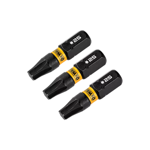 Bits Torx Flextorq T25 (3pçs) 25mm Dwaf1tx25ir3 Dewalt