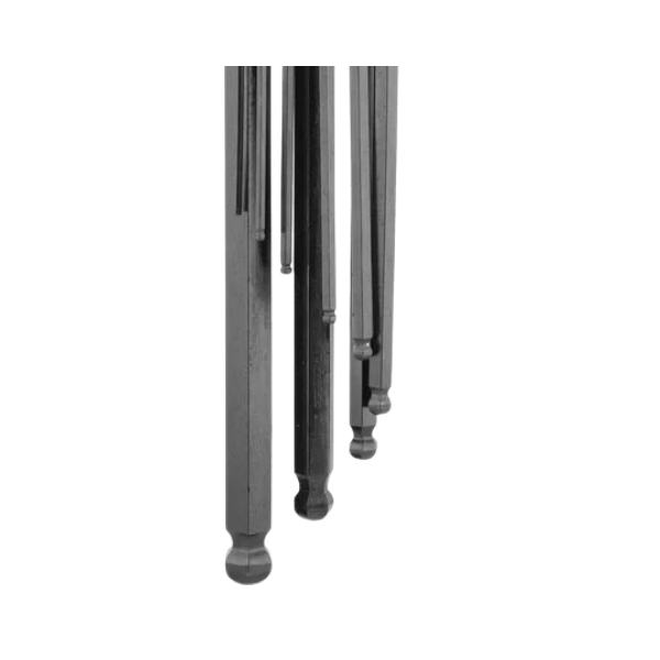 Jogo de Chave Hexagonal Allen 10 peças (1.5 a 10mm) Longo Abaulado Vonder
