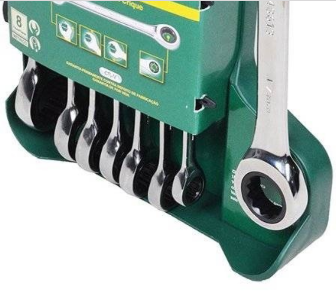 Jogo Chave Comb. C/ Catr. Speedy C/ 08 Pçs (8Mm A 19Mm) St08007Asj Sata