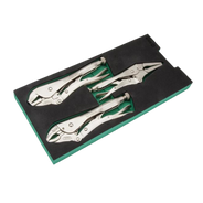 Jogo De Alicates De Pressão 3 Pçs St09915g Sata