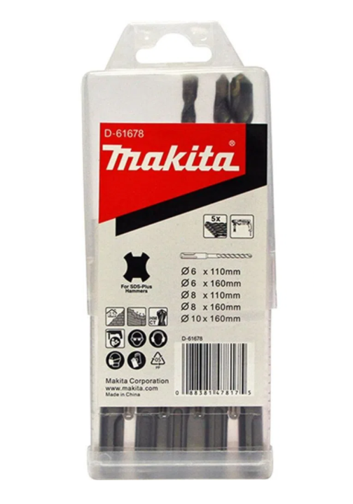 Jogo Broca Sds Plus C/ 05Pç Ref D-61678 Makita