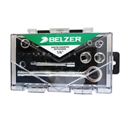 Jogo Soquete Sextavado C/ 25 peças 1/4 234410Ibj Belzer