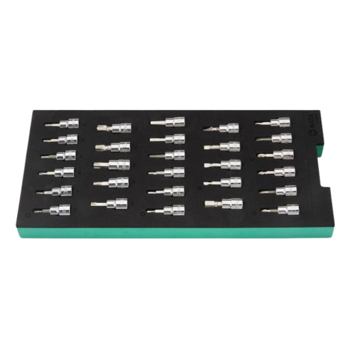 Jogo Soquete Com Bits C/ 28pç 3/8 St09006g Sata