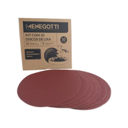 Kit com 10 Lixas Grão 40 para Desempenadeira MDE Menegotti