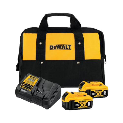 Kit De Baterias 20v 5,0 Ah e Carregador e Bolsa Dcb205c2k-br Dewalt