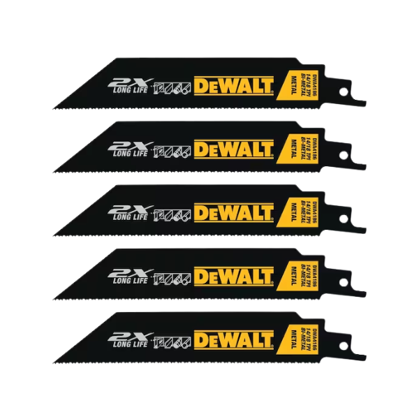 lamina p serra sabre 200mm metal dwa4188 c5pcs dewalt 530998