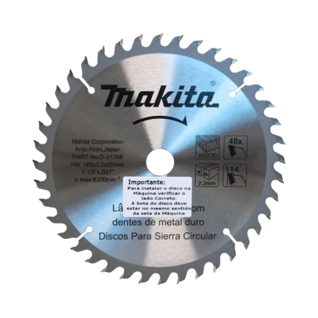 lamina para serra circular madeira makita