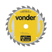 lamina para serra circular madeira videa 235mm 24d vonder
