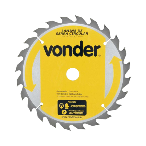 lamina para serra circular madeira videa 235mm 24d vonder