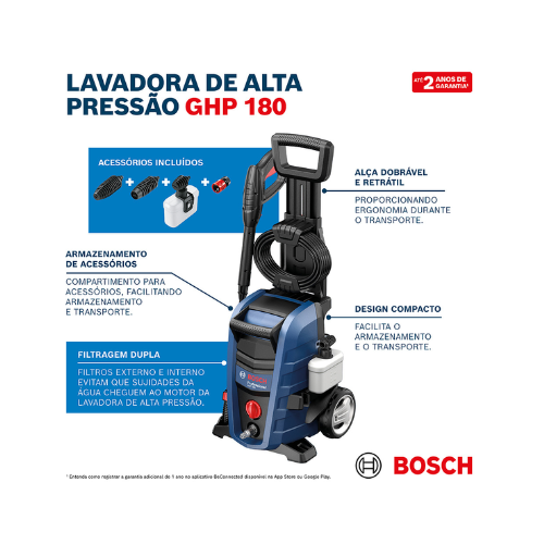 lavadora alta pressao ghp180 1800 libras mono bosch 524868