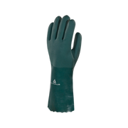 luva seguranca pvc 35cm verde delta plus