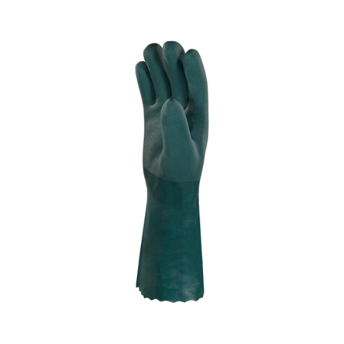 luva seguranca pvc 35cm verde delta plus