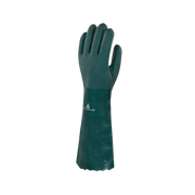 luva seguranca pvc 45cm g9 verde pvcgrip deltaplus