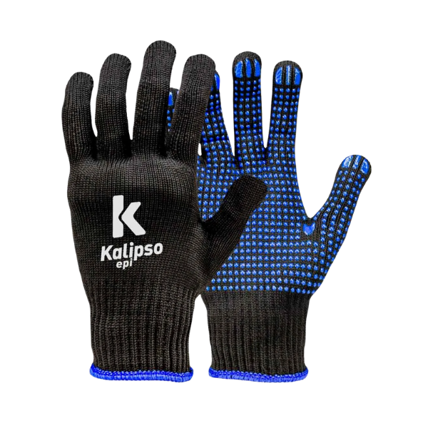 Luva Segurança Preta Helanca Pro G/9 Pigmen 1 Lado Kalipso