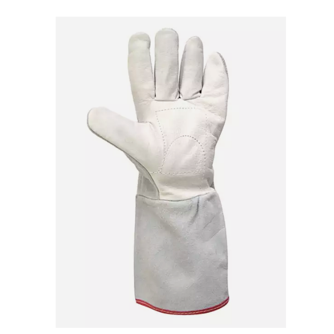 Luva Segurança Raspa 15 Cm Com Dorso Couro