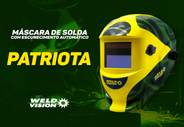 Máscara P/ Solda Automática Patriota Weld Vision