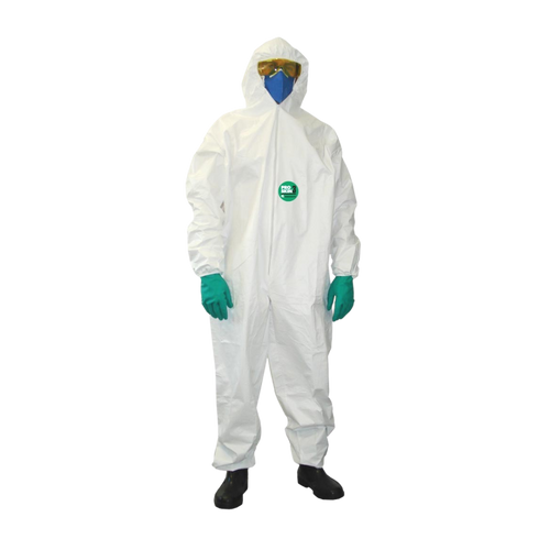 Macacão Segurança C/ Capuz Branco G Carbografite