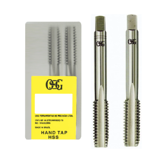 Macho Manual 2.5Mm Passo 0.45 Mg Aço Ráp C/ 02Pç Osg