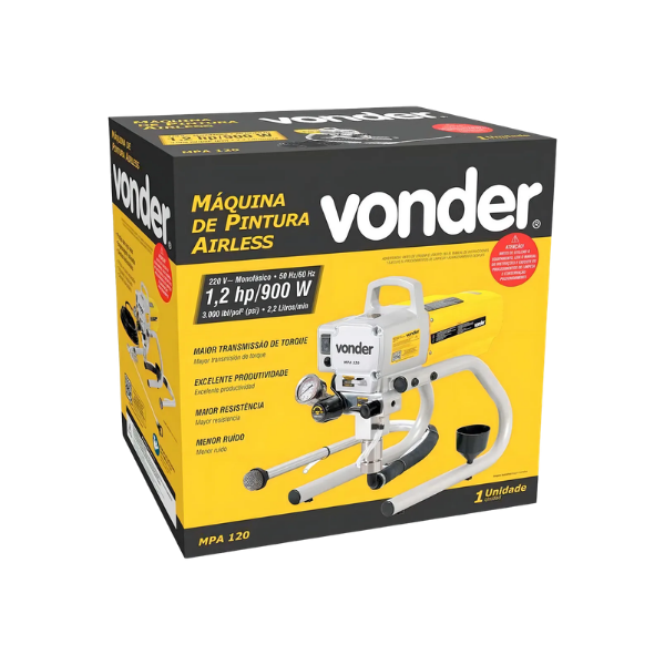 maquina de pintura airless mpa120 900w 3000libras 220v Vonder