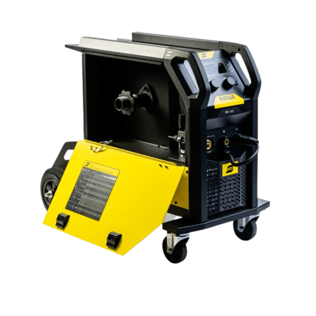 maquina de solda mig multiprocessos rustler em 300i trif esab