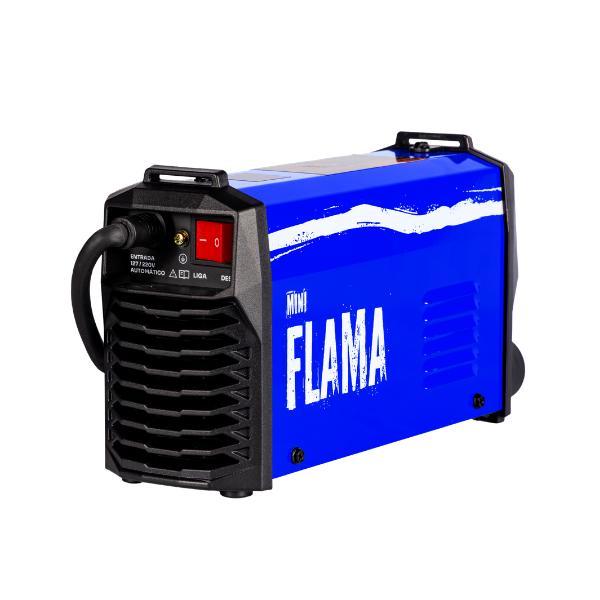 maquina de solda mini flama 160a eletrodo tig bivolt boxer