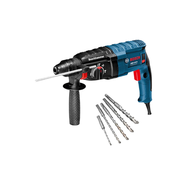Martelete Perfurador 820w Gbh2,24d com 5 Brocas Bosch capa