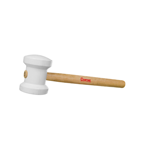 martelo borracha 80mm branco cortag 530153