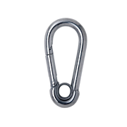 mosquetao inox com trava simples e olhal 8mm x 80mm carbostorm