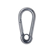 mosquetao inox com trava simples e olhal 8mm x 80mm carbostorm