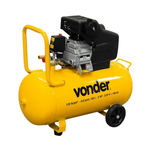 Motocompressor De Ar Mcv50 8.0/50l 2hp (Baixa Pressão 120lb) Vonder
