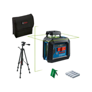 nivel laser verde gll2 20g com tripe e pilhas bosch