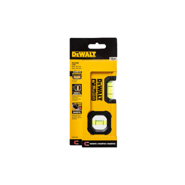 NIVEL MANUAL ALUMINIO MAGNETICO 6 DWHT42802 DEWALT