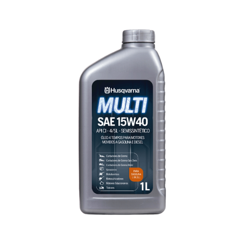 oleo lubrificante motor 4 tempos 1l semissintetico 15w40 husqvarna 531915
