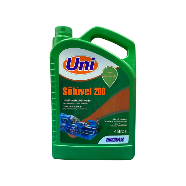 oleo lubrificante usinagem unix 4l solúvel ingrax 522320