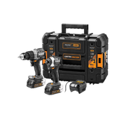parafusadeira e chave de impacto brushless 20v dck200me2gtbr mclaren dewalt